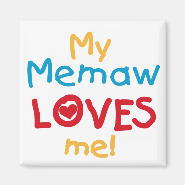 Íman Minha memória me ama T-shirts e presentes (Frente)