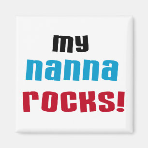 Íman Minha Nanna Rocks T shirts e presentes