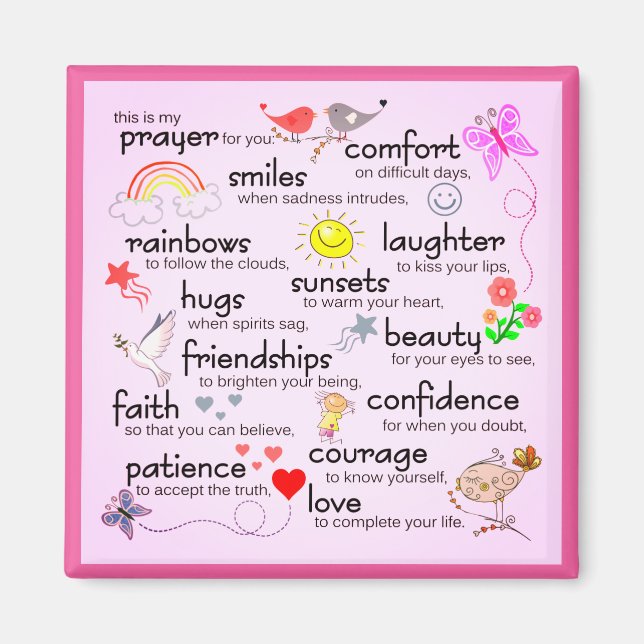 Íman Minha Oração Por Você | Rosa (Frente)