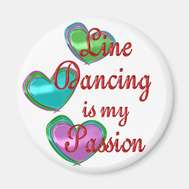 Íman Minha Paixão de Dança de Linha (Frente)