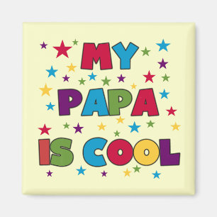 Íman Minha papá é t-shirt legal e presentes
