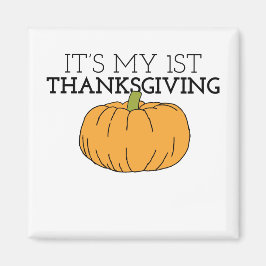 Íman Minha Primeira Ação De Graças Pumpkin Patch Para C