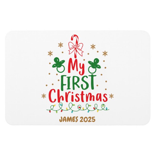 Íman Minha Primeira Caneta De Natal (Horizontal)