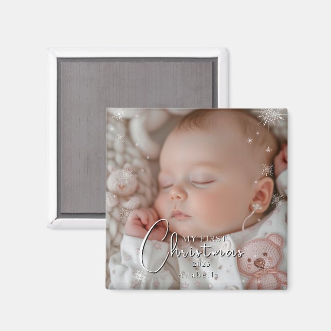 Íman Minha primeira foto de bebê de Natal (Front/Back)