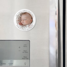 Minha primeira foto de bebê personalizada de Natal