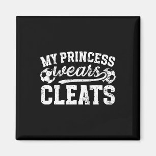 Íman Minha Princesa Usa Crachás Pai De Futebol De Uma P