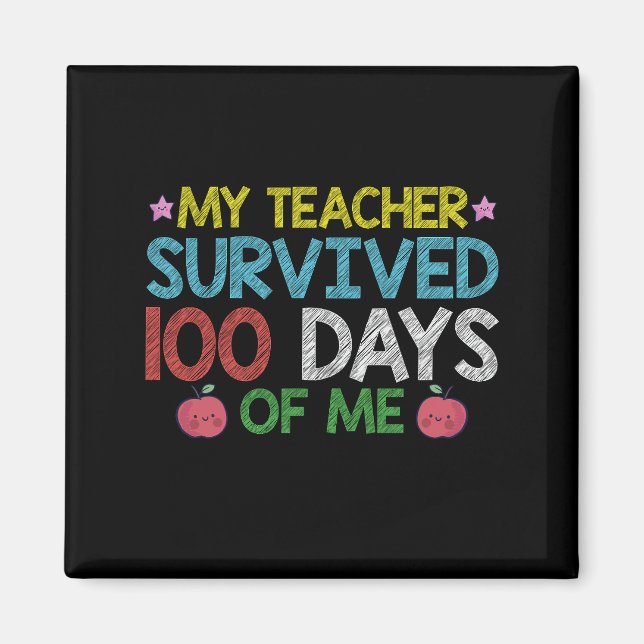 Íman Minha Professora Sobreviveu ao 100º Dia da Minha E (Frente)