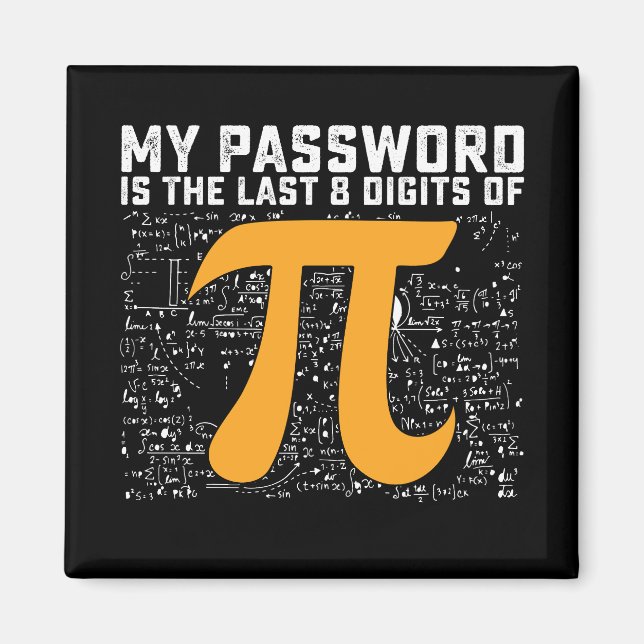 Íman Minha Senha São Os Últimos 8 Dígitos Da Matemática (Frente)