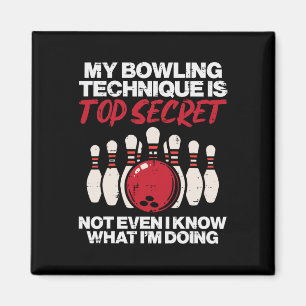 Íman Minha técnica da Boliche Secret Engraçada Bowler M