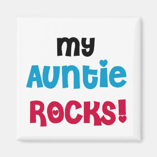 Íman Minha tia Rocks Camisetas e presentes