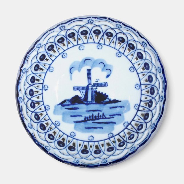 Íman Mini Art Delft Plate (Frente)