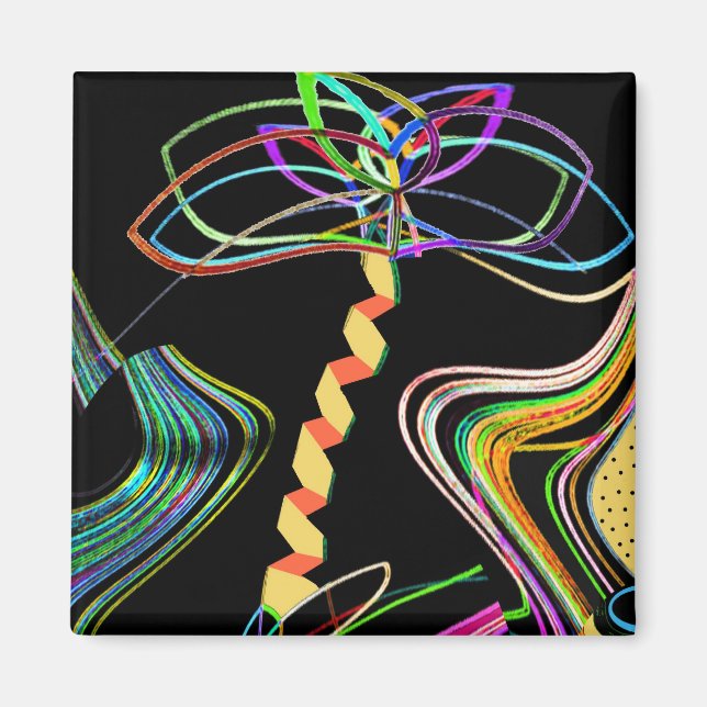 Íman Mini Art Neon Palm (Frente)