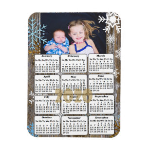 Íman Mini Calendar Magnets 2020 com a Foto da Família