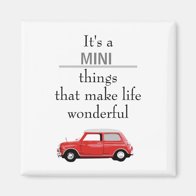 Íman Mini Cooper Rot Mini coisas (Frente)