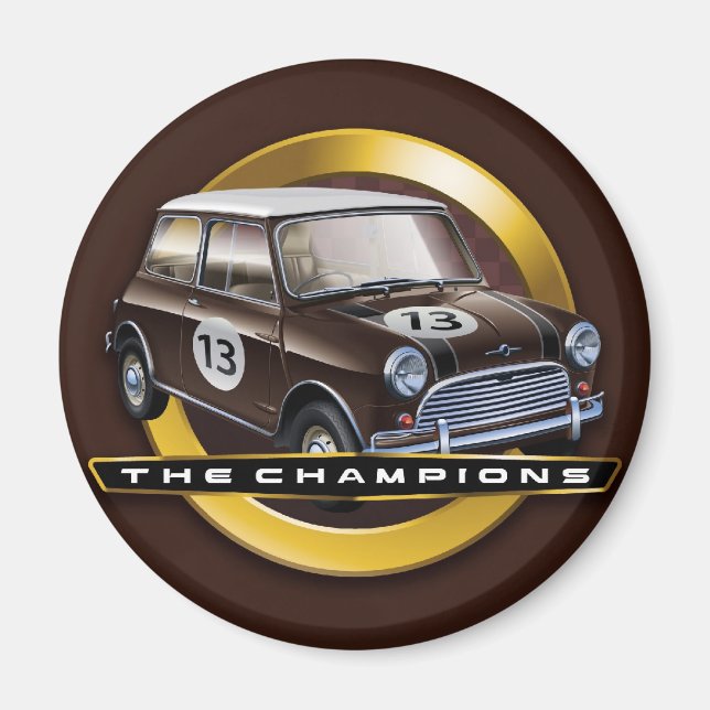 Íman Mini Cooper S marrom (Frente)