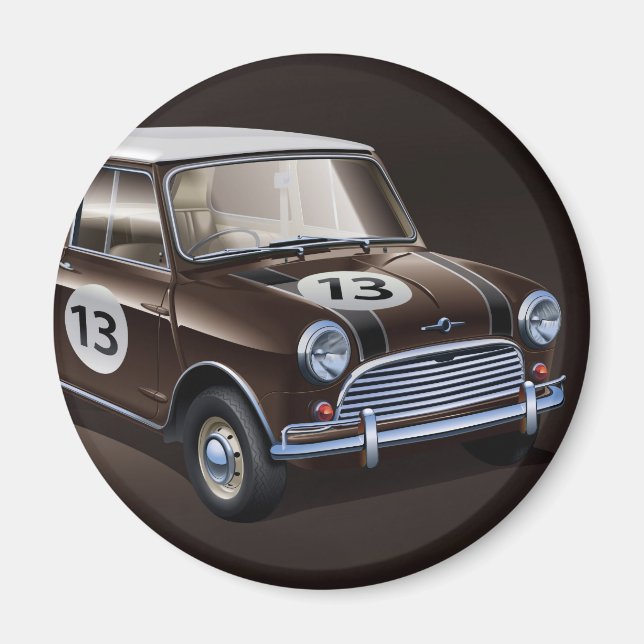 Íman Mini Cooper S marrom (Frente)