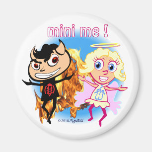 Íman Mini mim! Menino impertinente e menina agradável