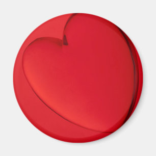 Íman Miniatura acrílica da forma do coração