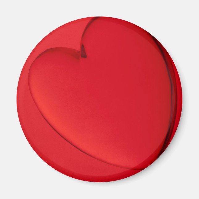 Íman Miniatura da forma cardíaca acrílica (Frente)