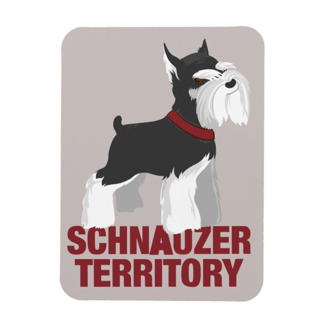 Íman Miniatura - Magnet de Cachorro Schnauzer (Vertical)