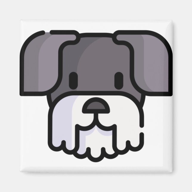 Íman Miniatura Schnauzer (Frente)