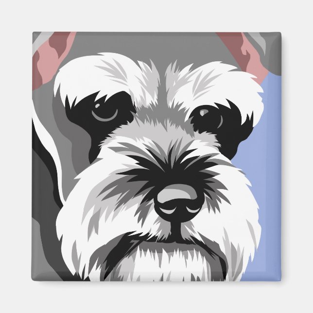 Íman Miniatura Schnauzer Magnets (Frente)