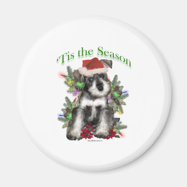 Íman Miniatura Schnauzer "Tis (Frente)