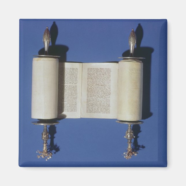 Íman Miniatura Torah Scroll, 1765 (Frente)