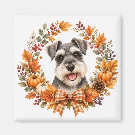 Íman Miniature Schnauzer Outono