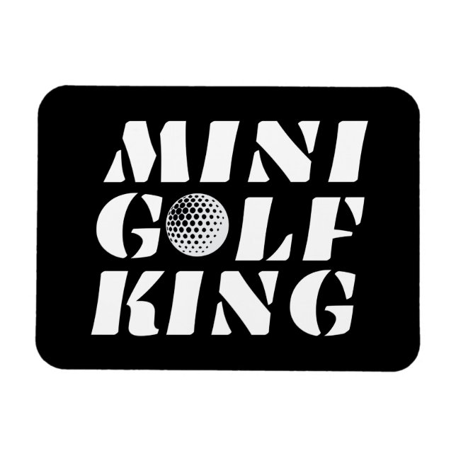 Íman Minigolf King Minigolfer Campeão (Horizontal)
