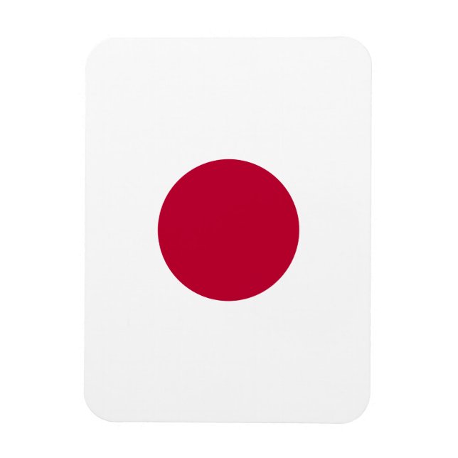 Íman Minimalist Red Circle Design Spiral (Vertical)