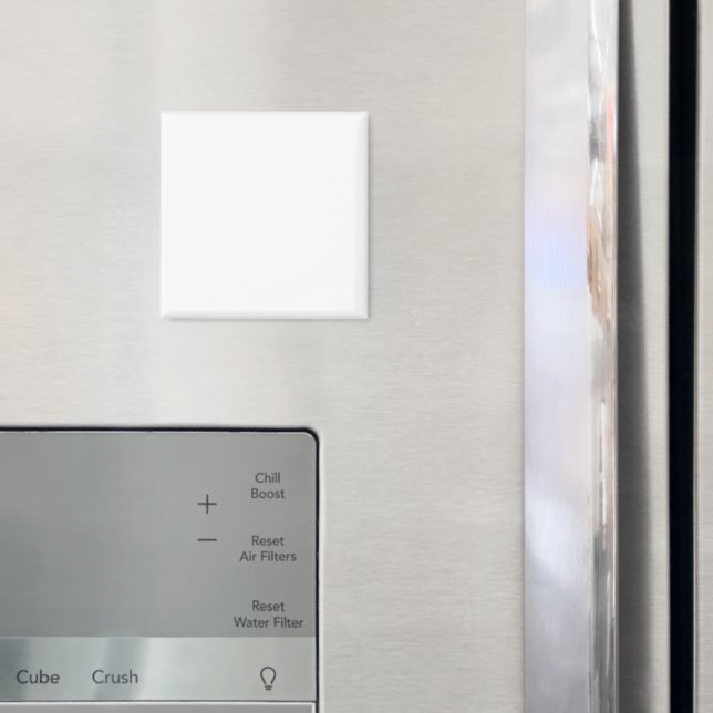 Íman Minimalist white solid plain simple modern elegant (In Situ (Fridge))