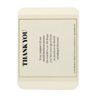 Minimalista Borda Dourada Luxo Negócios Obrigado P