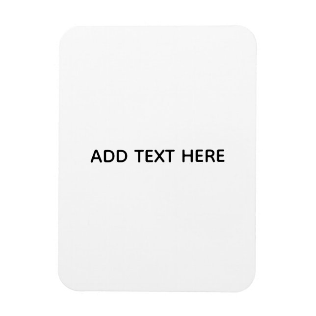 Íman Minimalista Branco Elegante para Qualquer Ocasião (Vertical)