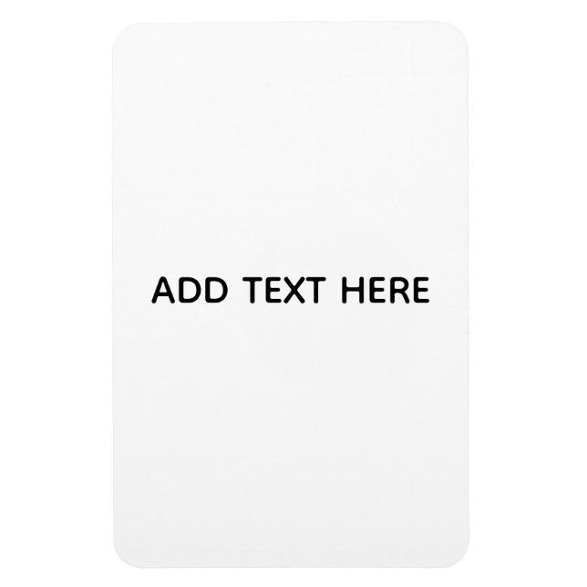 Íman Minimalista Branco Elegante para Qualquer Ocasião (Vertical)