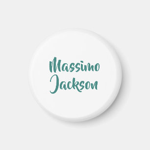 Íman Minimalista Profissional Adicionar Nome Personaliz
