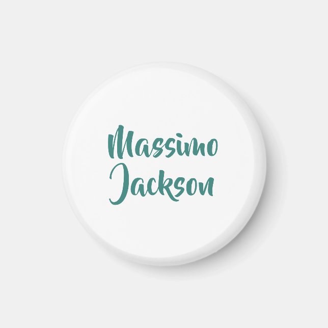 Íman Minimalista Profissional Adicionar Nome Personaliz (Frente)