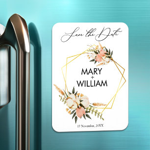 Íman Minimalista salvando a data da folhagem de ouro do