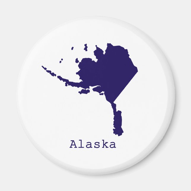 Íman Mínimo Alasca Estados Unidos (Frente)
