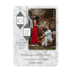 Íman Mínimo de Foto do Mármaco Branco da Tipografia Bra