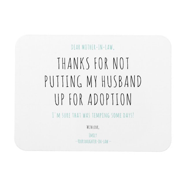 Íman Mínimo Engraçado Escrita Manuscrita Mão-de-Obra (Horizontal)