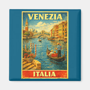 Íman Mínimo Venezia Itália Viagem Vintage Veneza