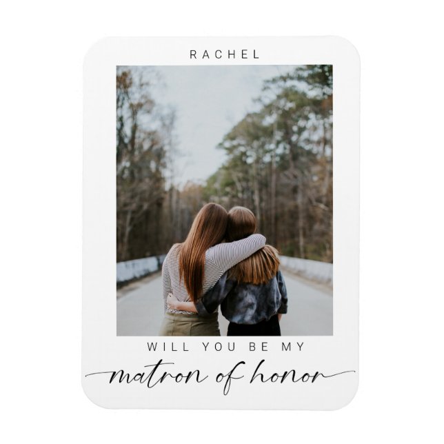 Íman Mínimo Você será minha Matriz de Honra Foto Chic (Vertical)