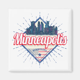 Íman Minneapolis Minnesota USA Skyline Estados Unidos