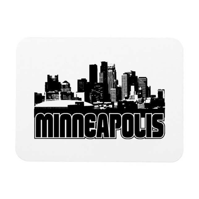 Íman Minneapolis Skyline (Horizontal)