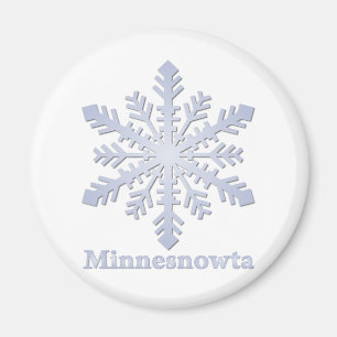 Íman Minnesnowta Blue Snowflake