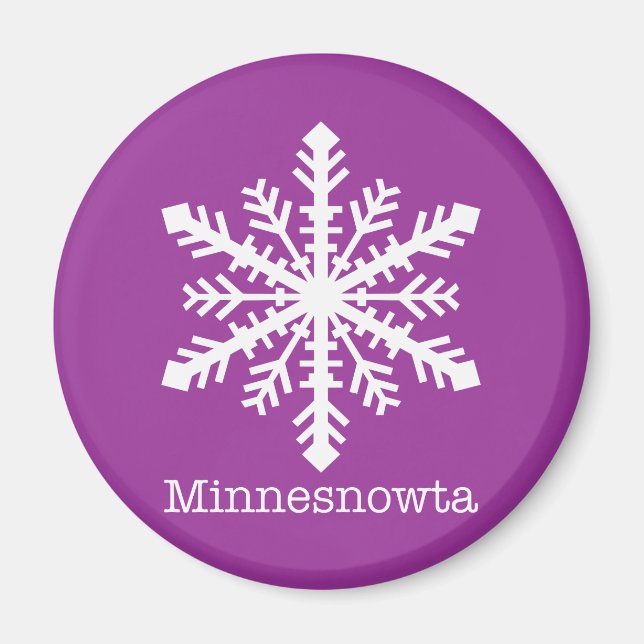 Íman Minnesnowta Snowflake (Frente)