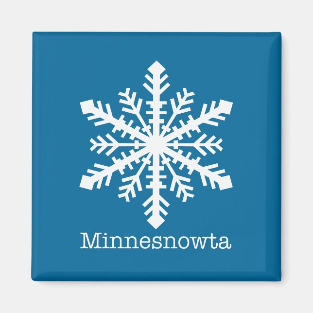 Íman Minnesnowta Snowflake (Frente)