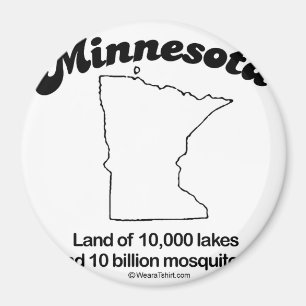 Íman MINNESOTA - de "t-shirt da DIVISA do ESTADO