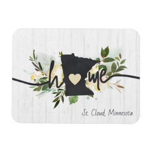 Íman Minnesota Estado Personalizado Sua Cidade Natal Rú